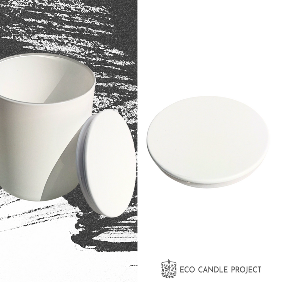 MATTE WHITE METAL LID - Eco Candle Project