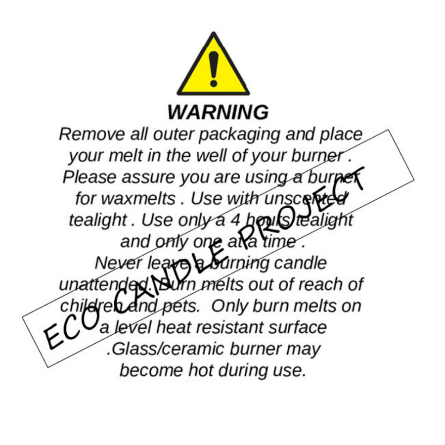 SAFETY LABELS FOR WAXMELTS - Eco Candle Project