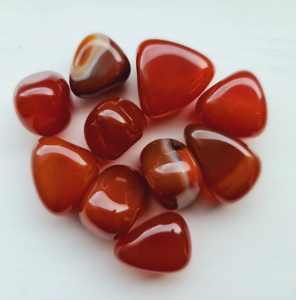 CARNELIAN TUMBLED STONES - Eco Candle Project