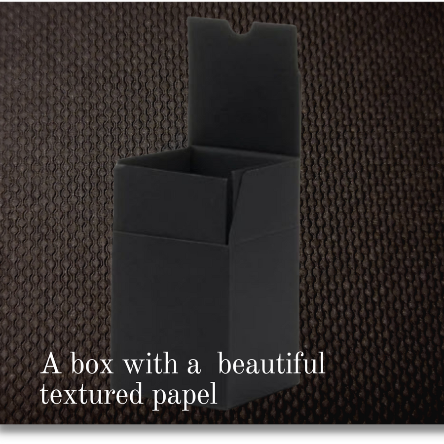 LUXURY MEDIUM BLACK BOX WITH BLACK INSERT - Eco Candle Project