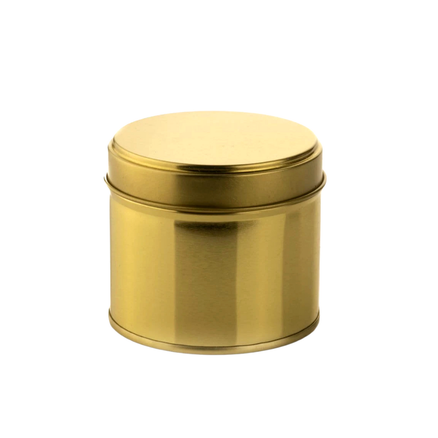 GOLD TIN WITH LID 200 ml - Eco Candle Project