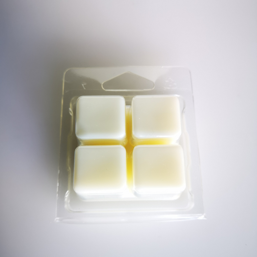 4 SQUARE CLAMSHELLS - Eco Candle Project 
