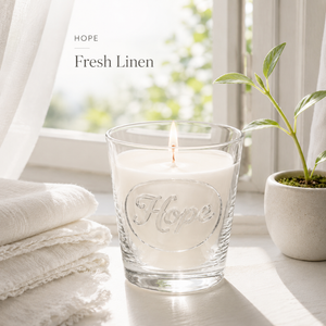 THAT'S LIFE "HOPE" — 38 CL EMBOSSED CANDLE GLASS · TUMBLER