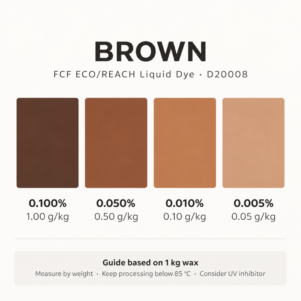 BROWN LIQUID WAX DYE