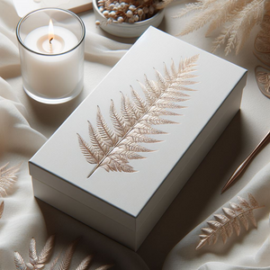 WHITE TRIO CANDLE BOX