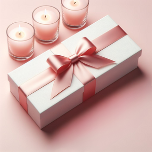 WHITE TRIO CANDLE BOX