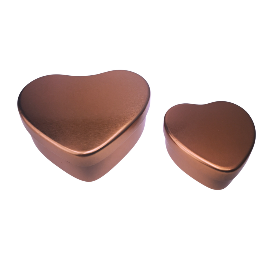 TIN HEART IN ROSE GOLD - Eco Candle Project 