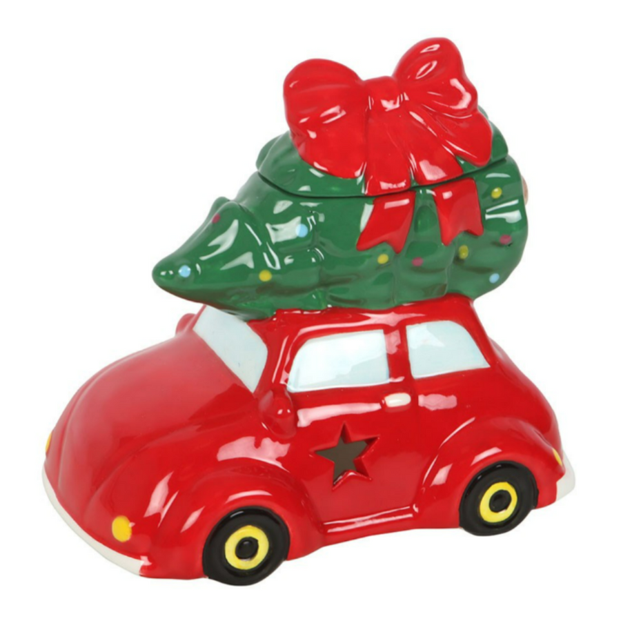 CHRISTMAS CAR CERAMIC WAXMELT BURNER – Holiday Cheer on Wheels - Eco Candle Project 