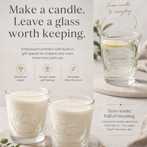 THAT'S LIFE "HOPE" — 38 CL EMBOSSED CANDLE GLASS · TUMBLER