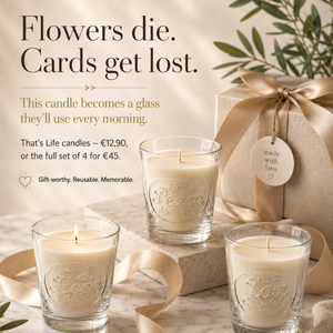 THAT'S LIFE "HOPE" — 38 CL EMBOSSED CANDLE GLASS · TUMBLER