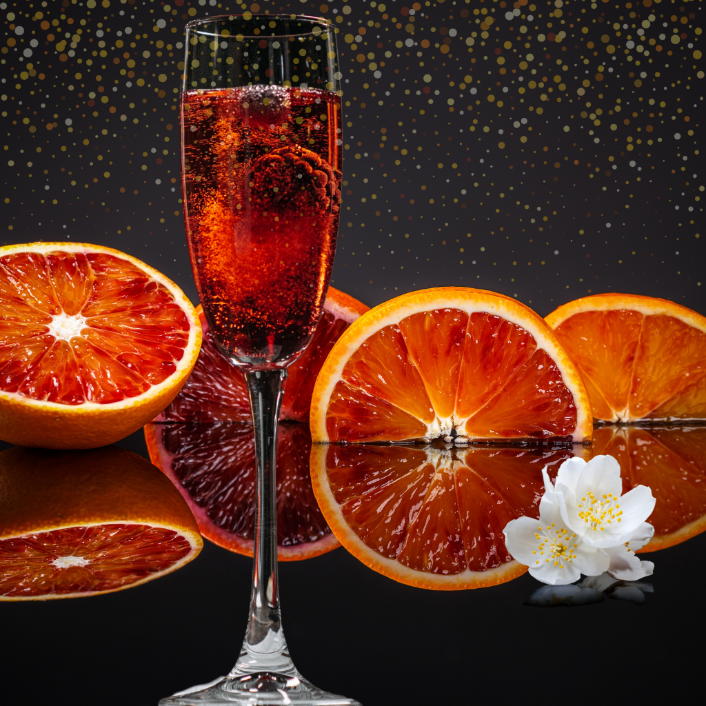 <tc>CHAMPAGNE & LARANJA VERMELHA</tc>