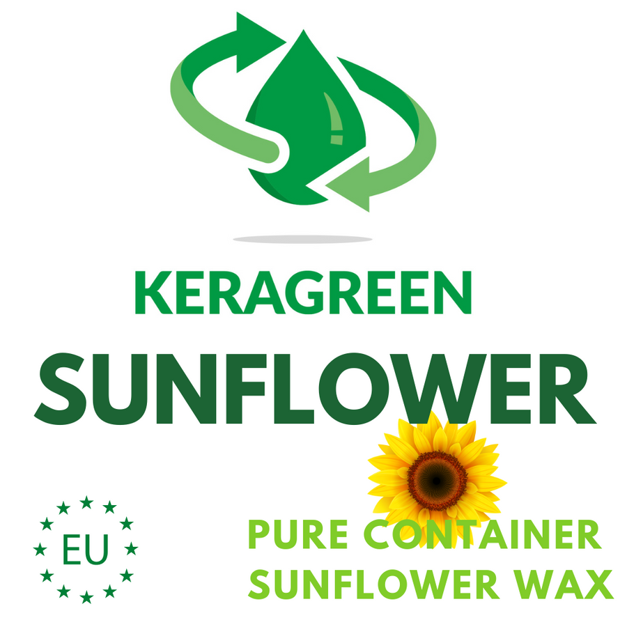 KERAGREEN PURE SUNFLOWER CONTAINER  WAX - Eco Candle Project 