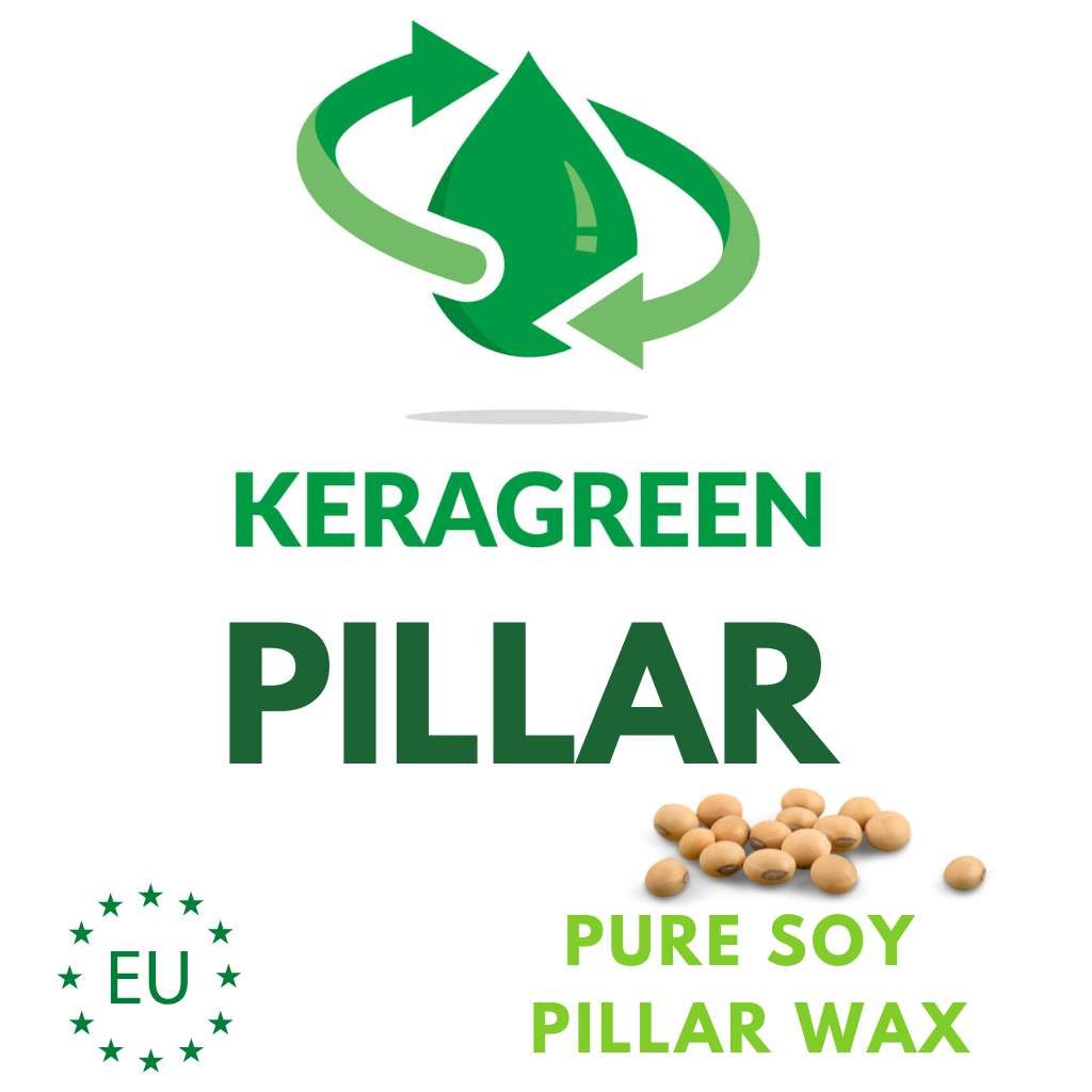 KERAGREEN PURE SOY PILLAR  WAX