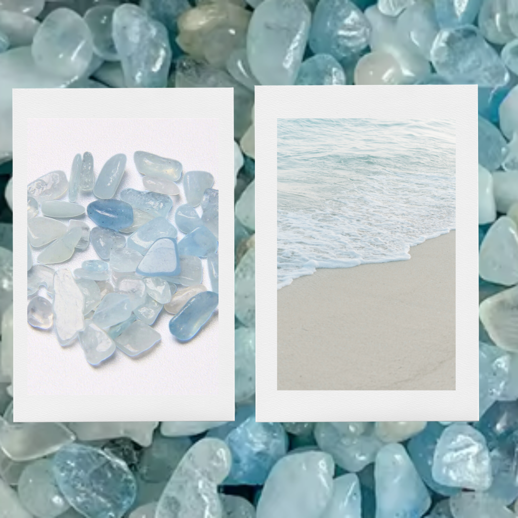 AQUAMARINE MINI-CHIPS - SEMI PRECIOUS STONES 2025 LIMITED EDITION