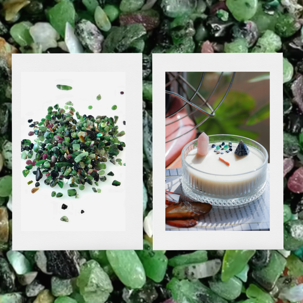 EPIDOTE MINI-CHIPS - SEMI PRECIOUS STONES 2025 LIMITED EDITION