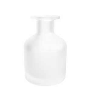 WHITE FROSTED VINTAGE BOTTLE