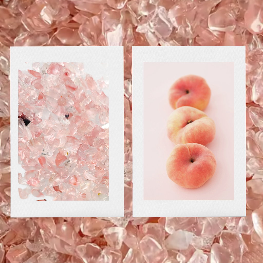 PEACH QUARTZ  MINI-CHIPS - SEMI PRECIOUS STONES 2025 LIMITED EDITION