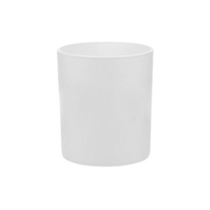 30 cl AURELIE MATT WHITE CANDLE GLASS - Eco Candle Project 