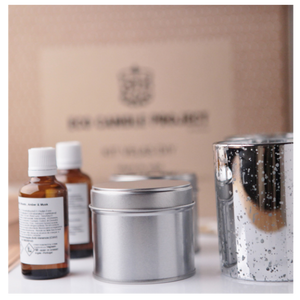 SILVER TIN WITH LID 200 ml - Eco Candle Project 