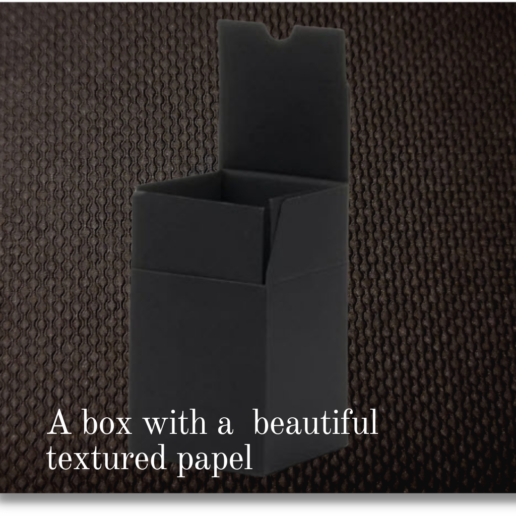 LUXURY MEDIUM  BLACK BOX WITH BLACK INSERT - Eco Candle Project 