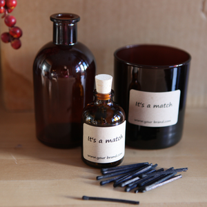 AMBER APOTHECARY BOTTLE MATCHES - Eco Candle Project 