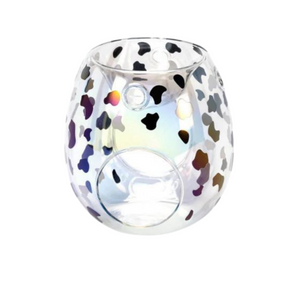 GLASS DALMATIAN CLEAR WAX MELT BURNER - Eco Candle Project 