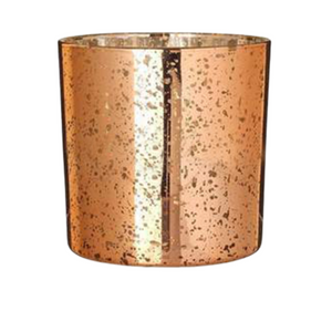 ELECTROPLATED ROSE GOLD CANDLE GLASS - Eco Candle Project 