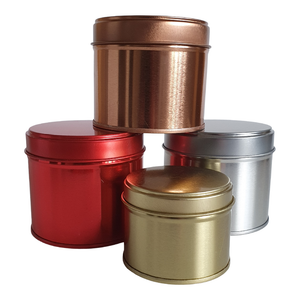 GOLD TIN WITH LID 200 ml - Eco Candle Project 