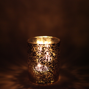 ELECTROPLATED ROSE GOLD CANDLE GLASS - Eco Candle Project 